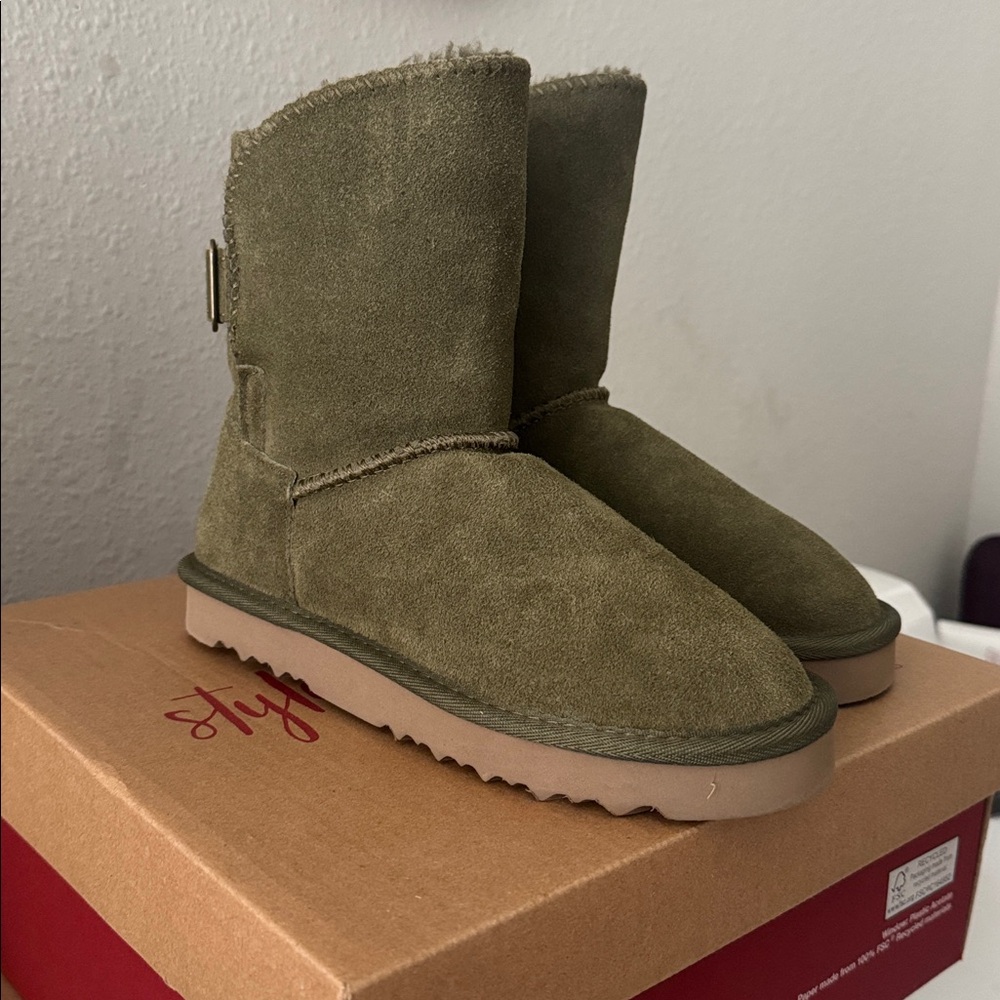 Style & Co. Olive Suede Mid-Calf Boots